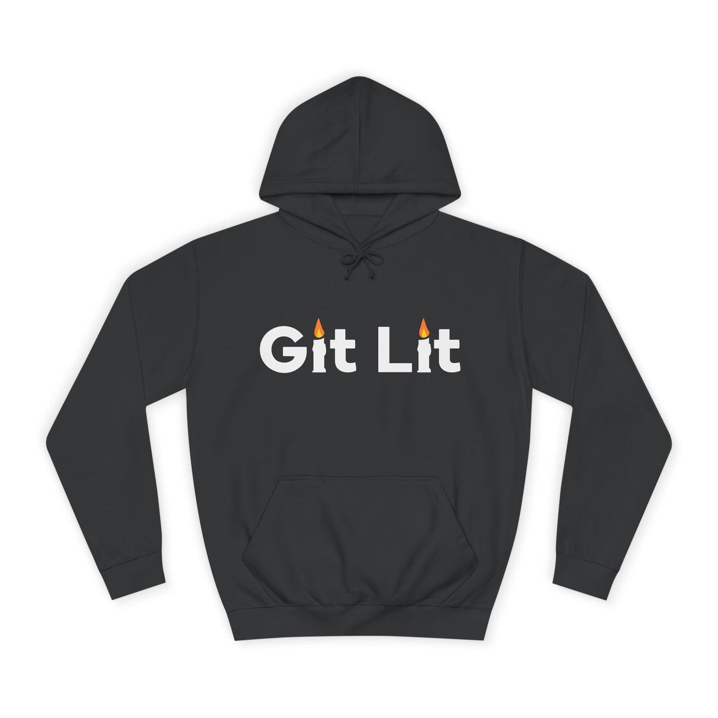 Git Lit Hoodie — Hoodie with Candle Lettering