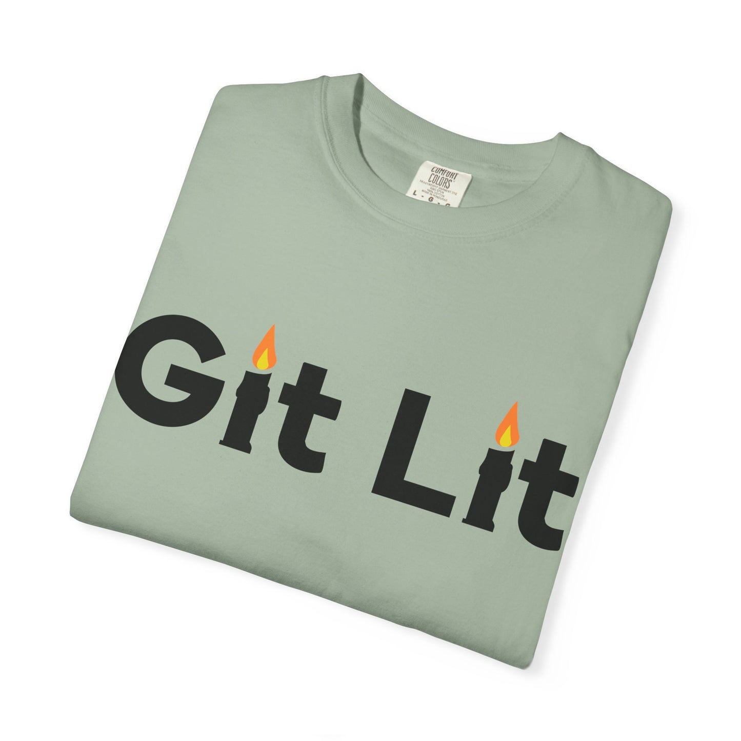Git Lit T-Shirt — Funny Candle Graphic Tee