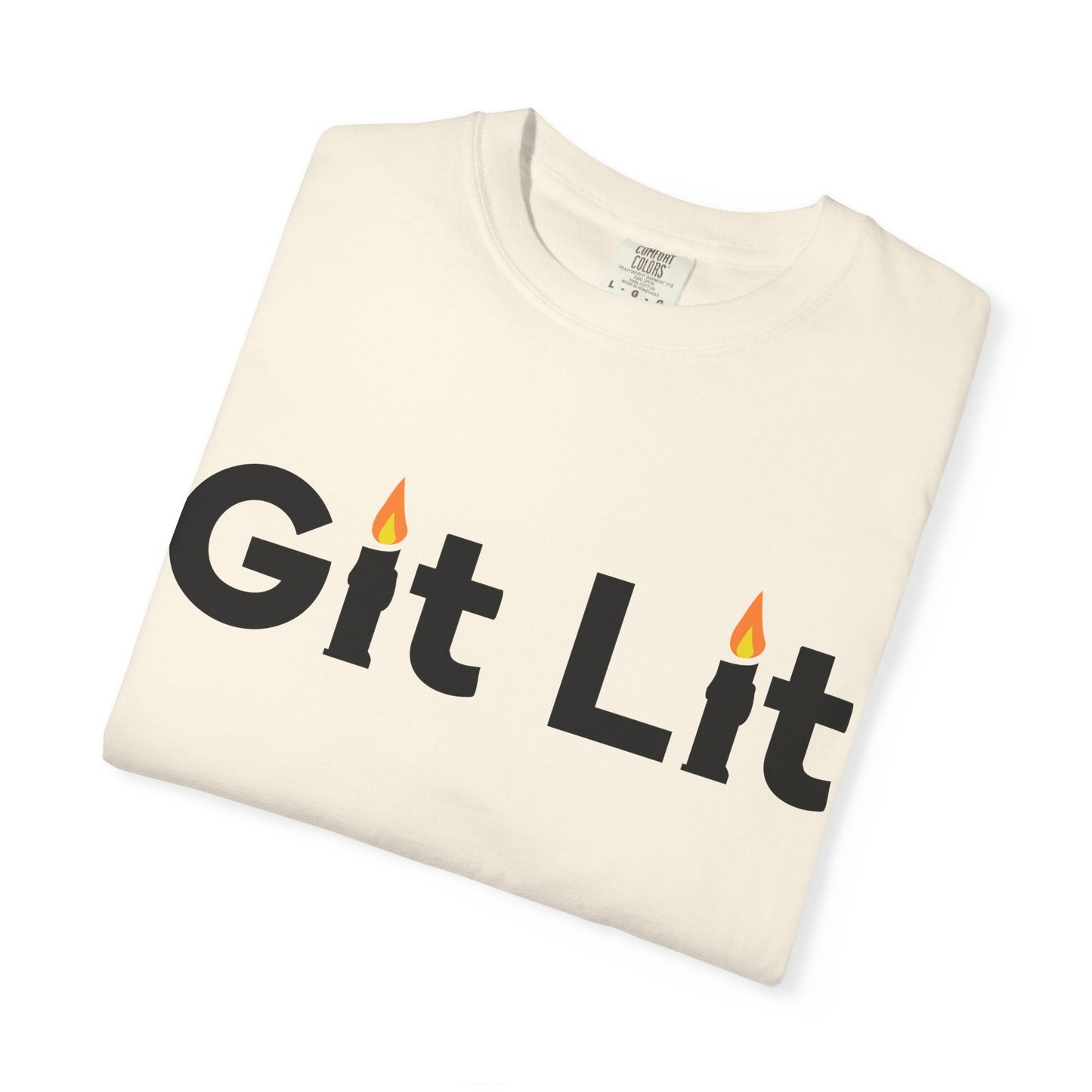 Git Lit T-Shirt — Funny Candle Graphic Tee