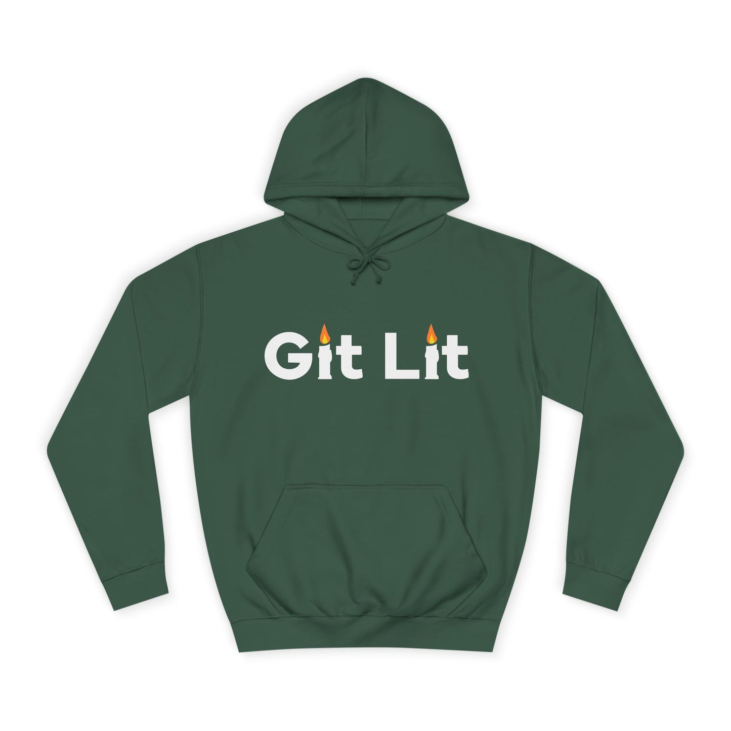 Git Lit Hoodie — Hoodie with Candle Lettering