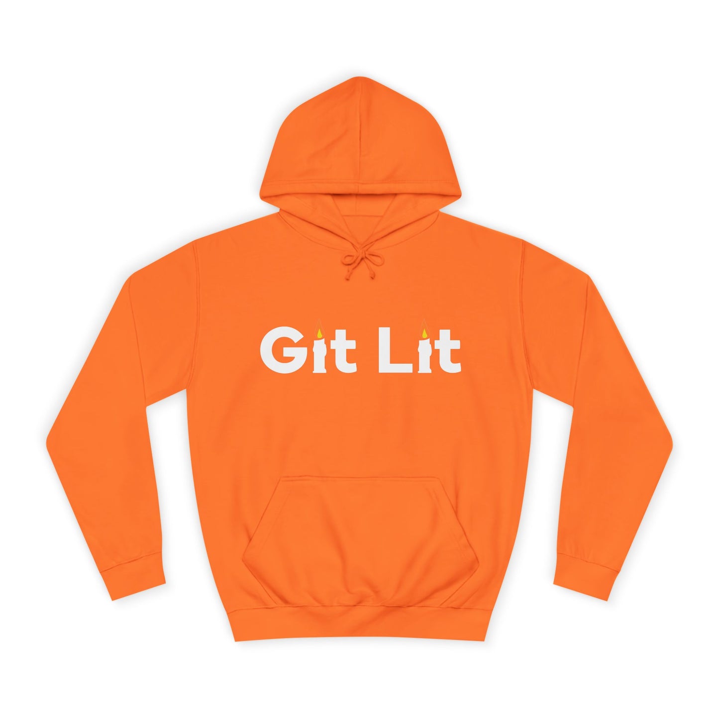 Git Lit Hoodie — Hoodie with Candle Lettering