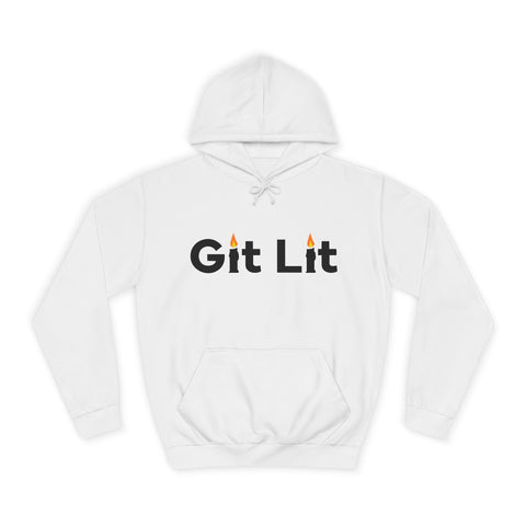 Git Lit Hoodie — Hoodie with Candle Lettering