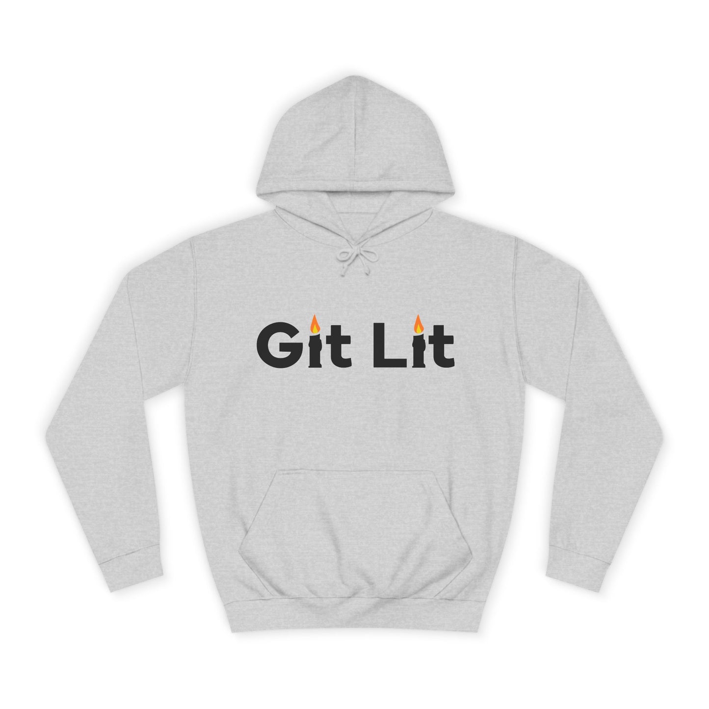 Git Lit Hoodie — Hoodie with Candle Lettering