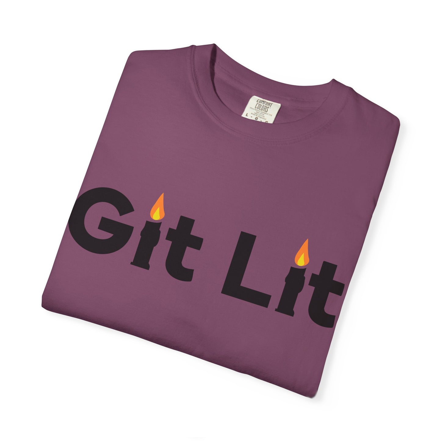Git Lit T-Shirt — Funny Candle Graphic Tee