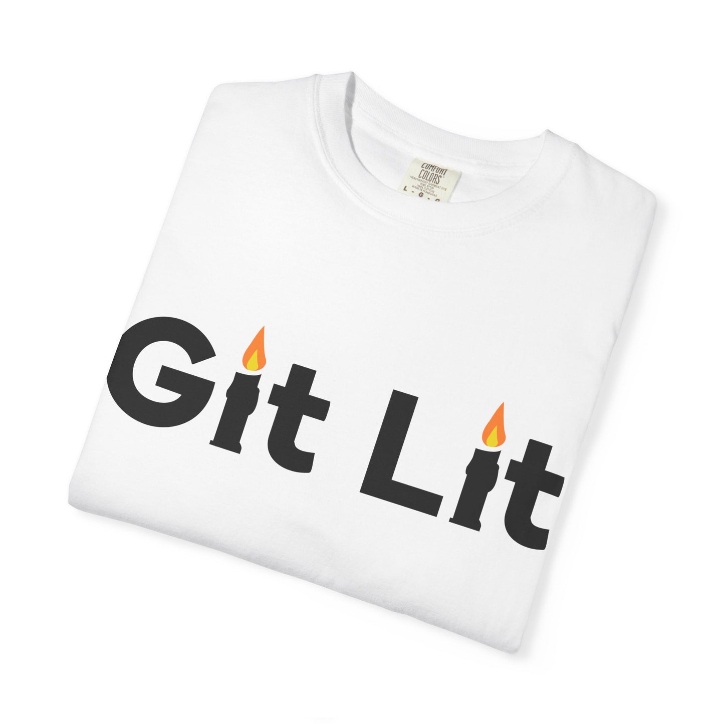 Git Lit T-Shirt — Funny Candle Graphic Tee