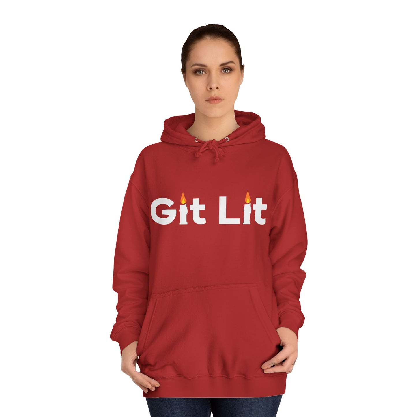 Git Lit Hoodie — Hoodie with Candle Lettering