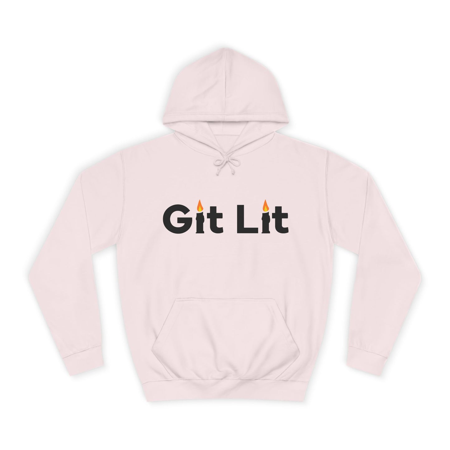 Git Lit Hoodie — Hoodie with Candle Lettering