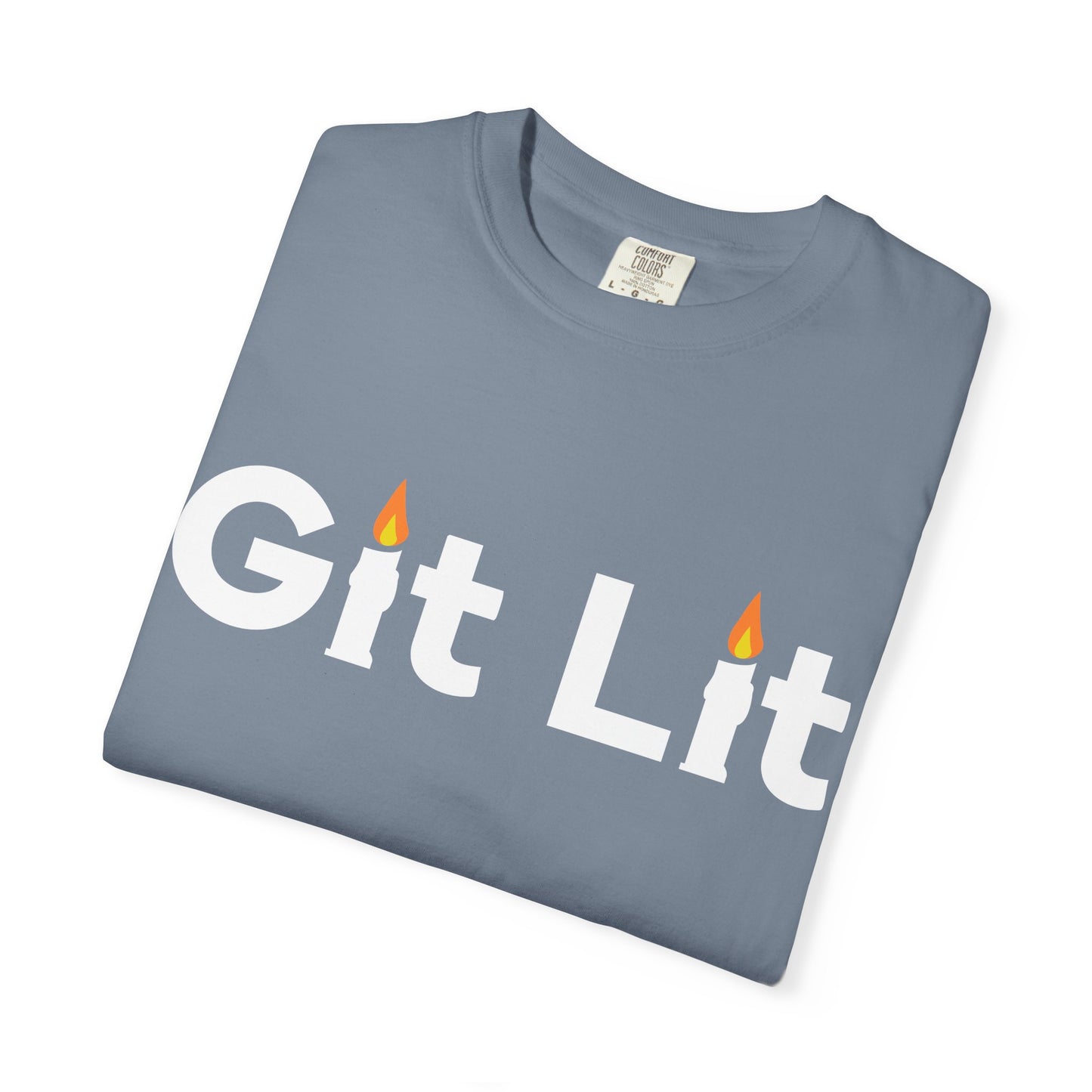 Git Lit T-Shirt — Funny Candle Graphic Tee