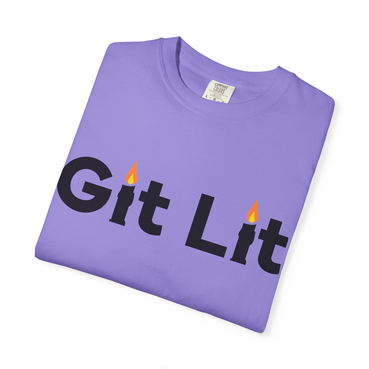 Git Lit T-Shirt — Funny Candle Graphic Tee