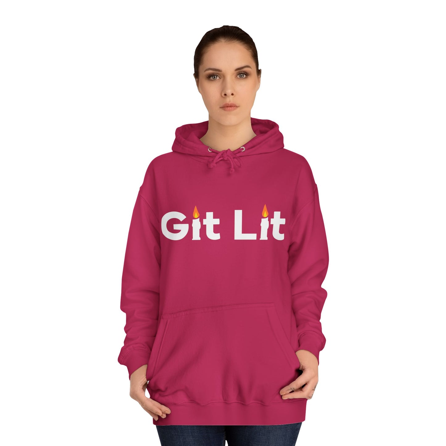 Git Lit Hoodie — Hoodie with Candle Lettering