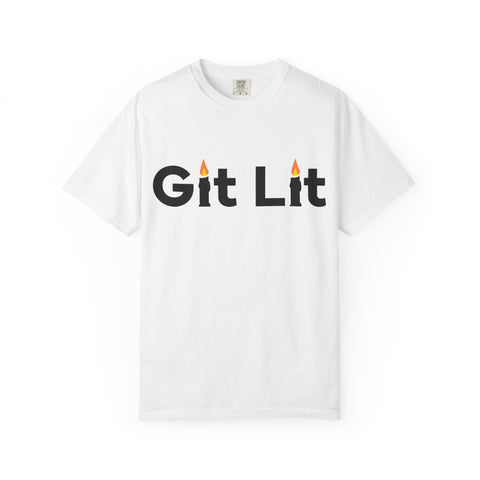Git Lit T-Shirt — Funny Candle Graphic Tee