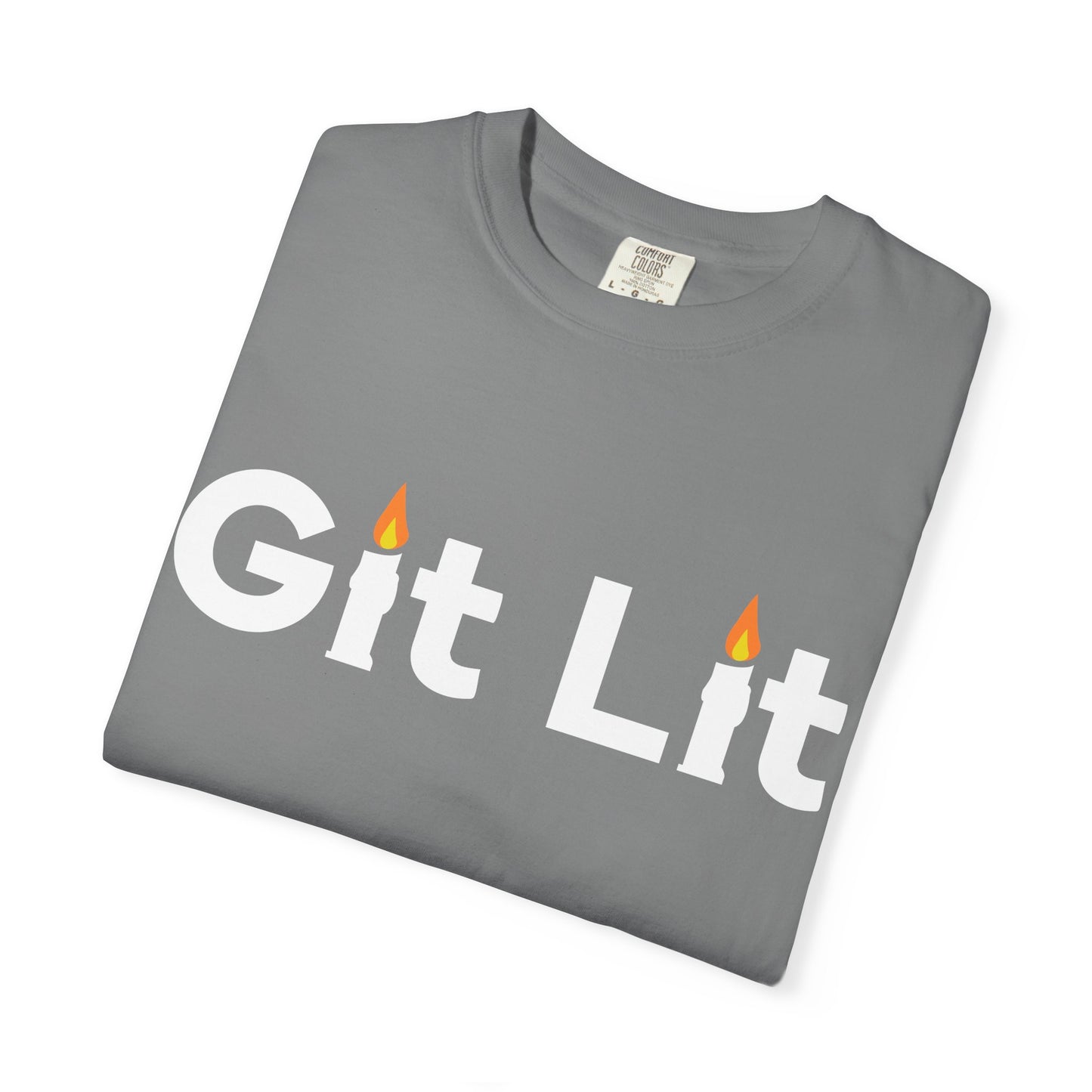 Git Lit T-Shirt — Funny Candle Graphic Tee