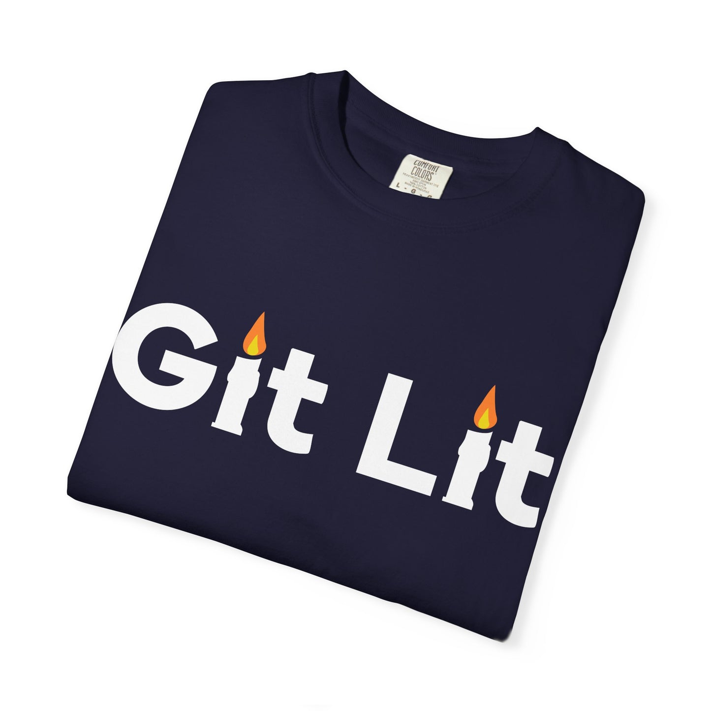 Git Lit T-Shirt — Funny Candle Graphic Tee