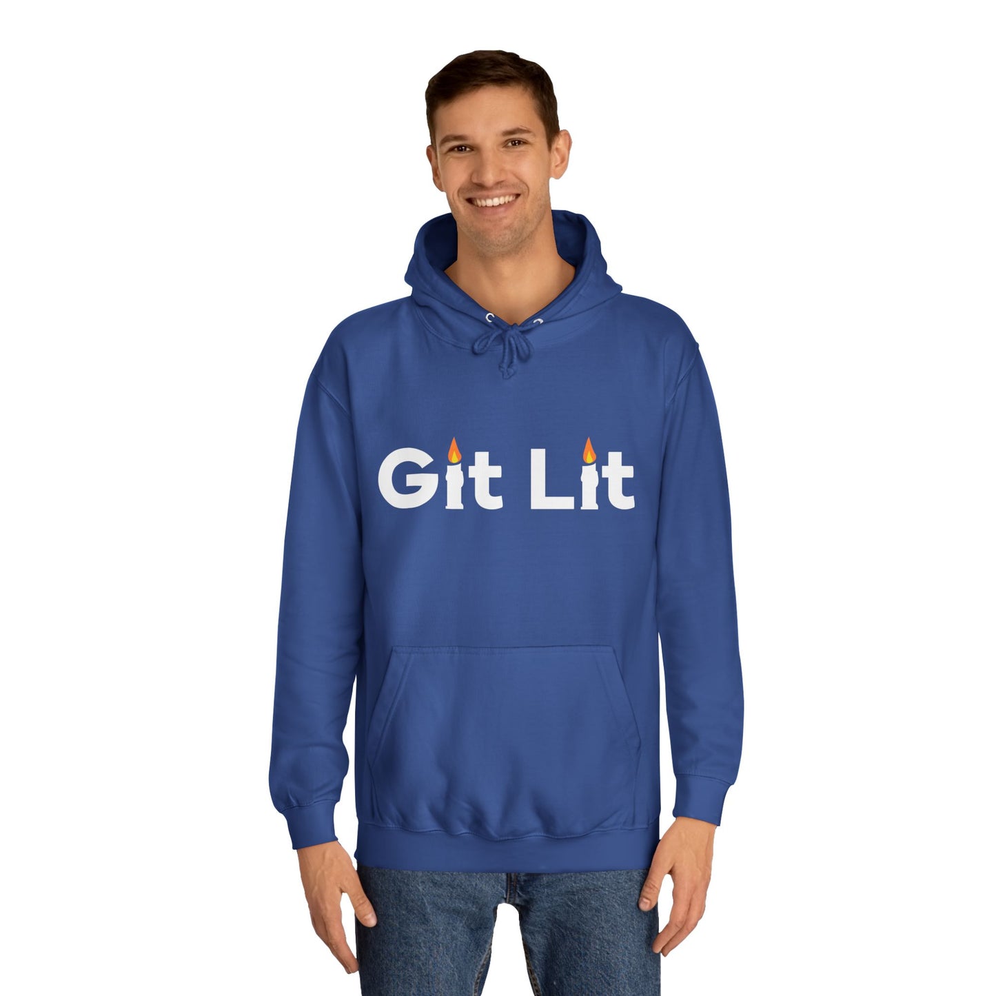 Git Lit Hoodie — Hoodie with Candle Lettering