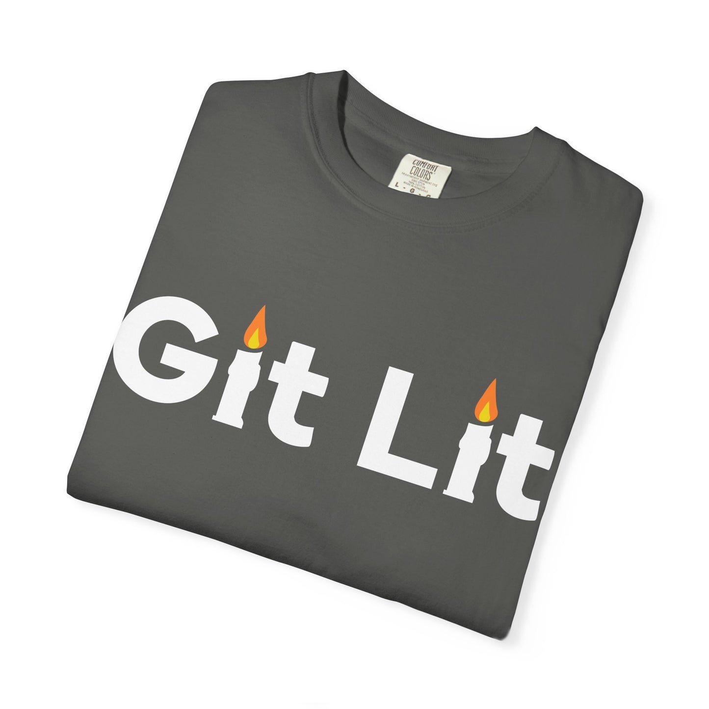 Git Lit T-Shirt — Funny Candle Graphic Tee