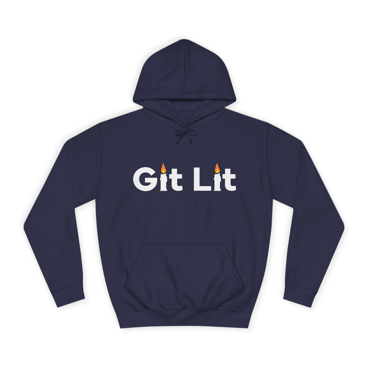 Git Lit Hoodie — Hoodie with Candle Lettering