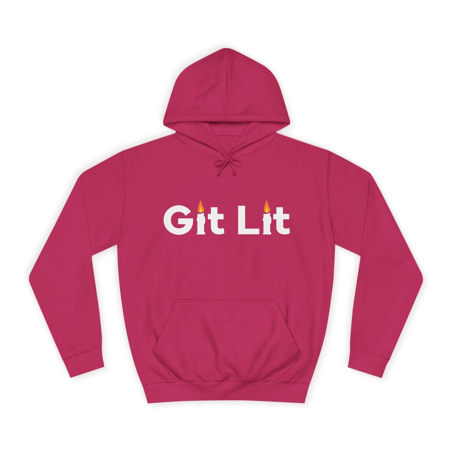 Git Lit Hoodie — Hoodie with Candle Lettering