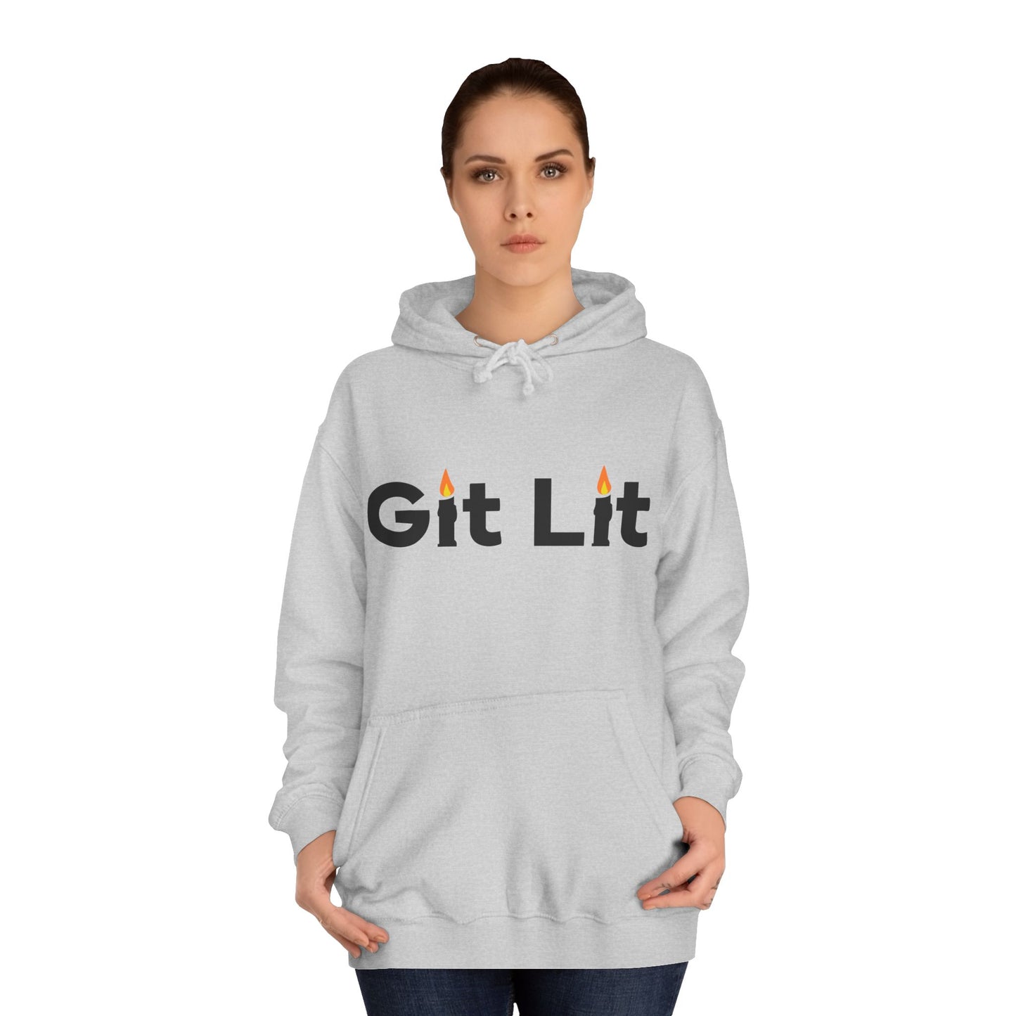 Git Lit Hoodie — Hoodie with Candle Lettering