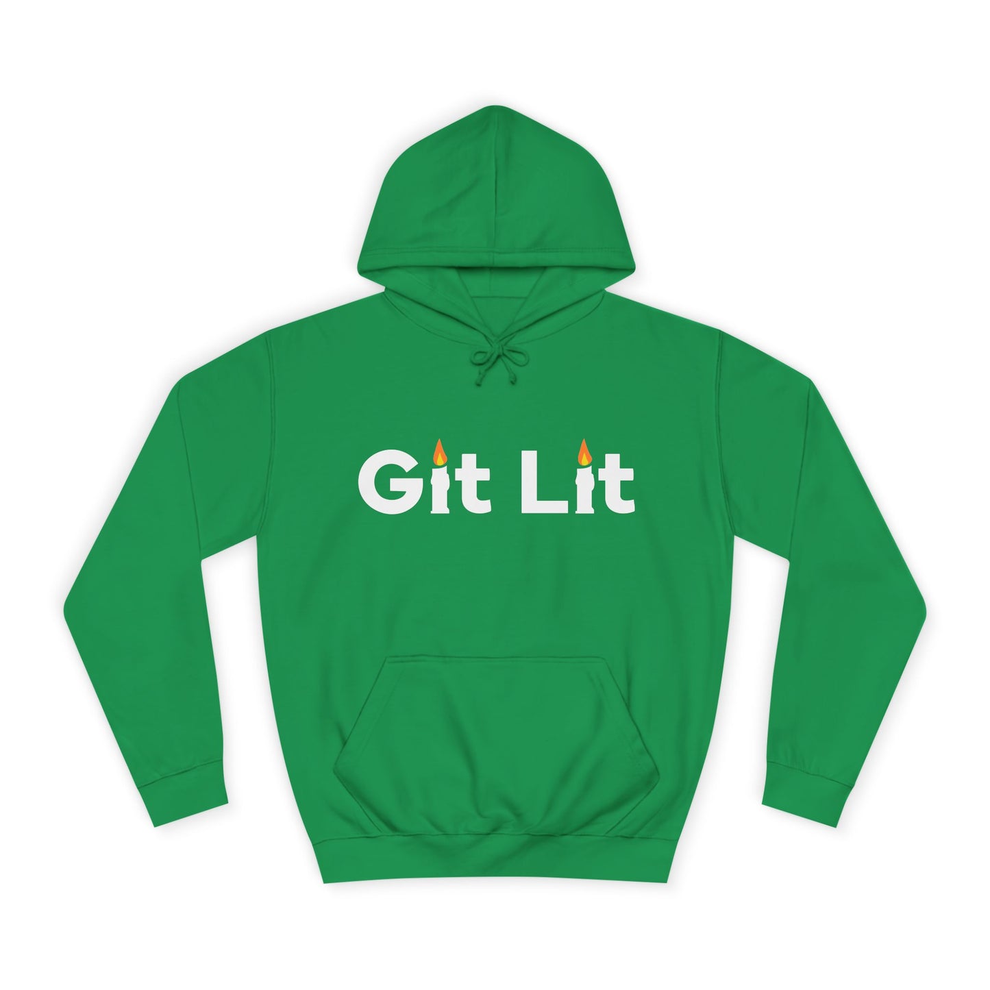 Git Lit Hoodie — Hoodie with Candle Lettering