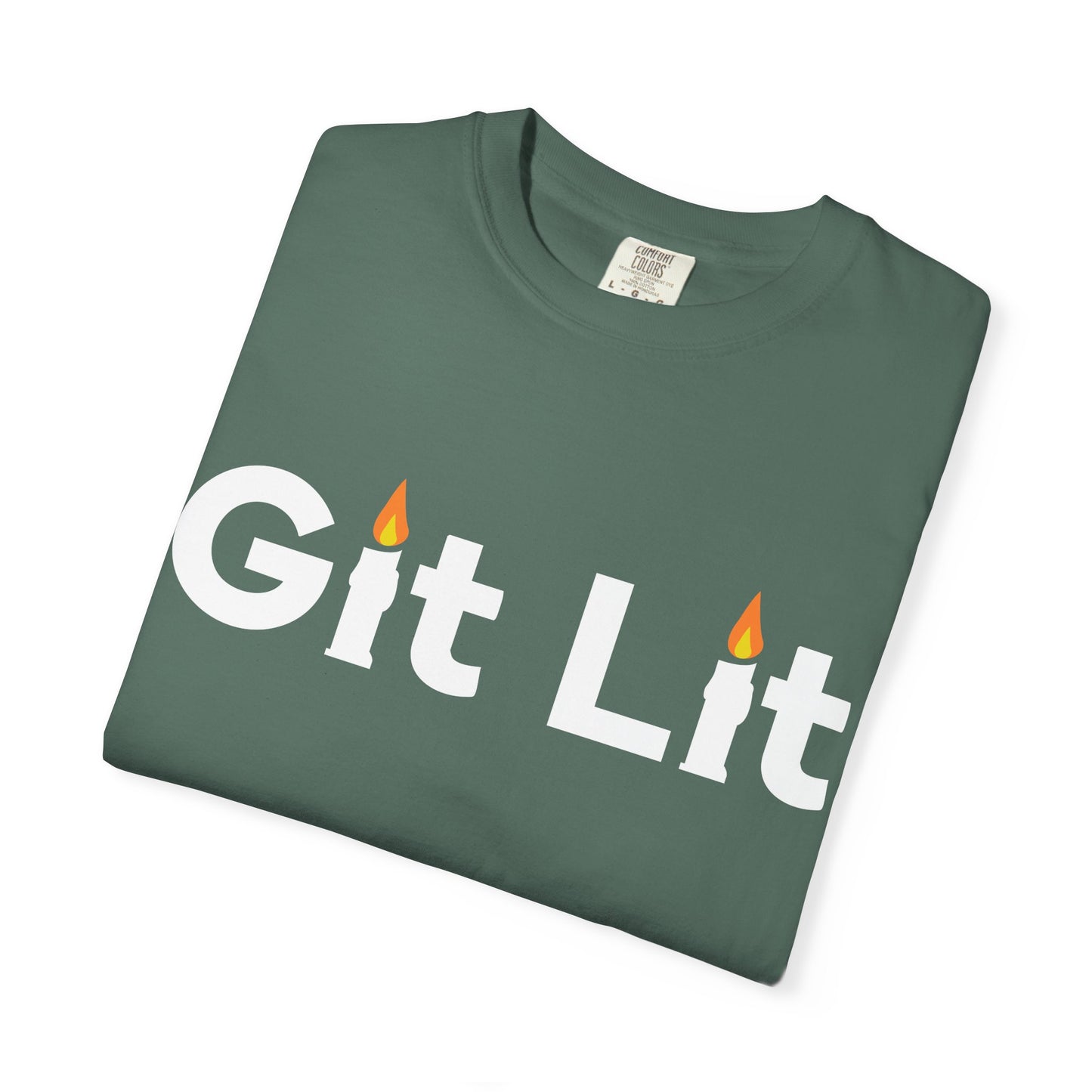 Git Lit T-Shirt — Funny Candle Graphic Tee