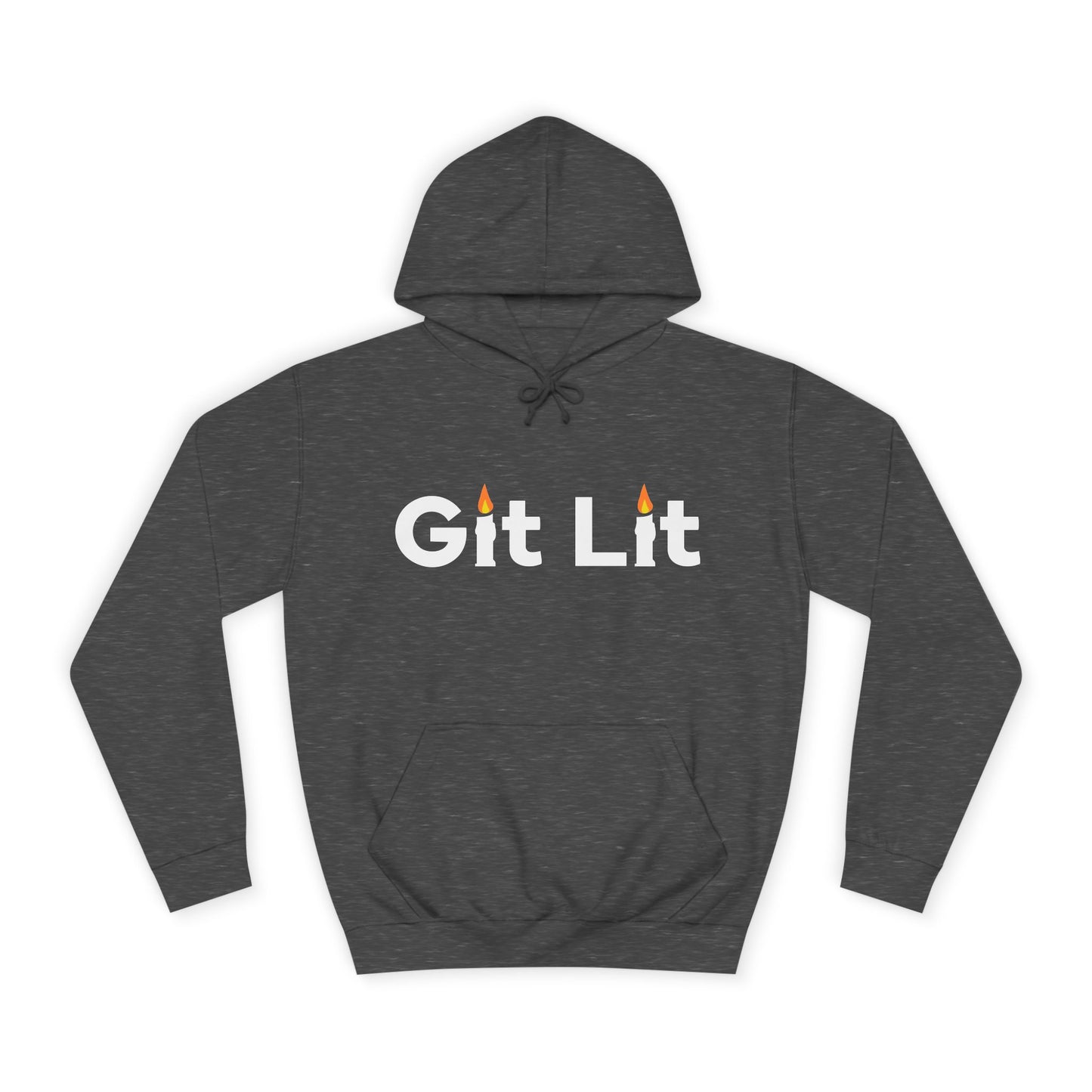 Git Lit Hoodie — Hoodie with Candle Lettering