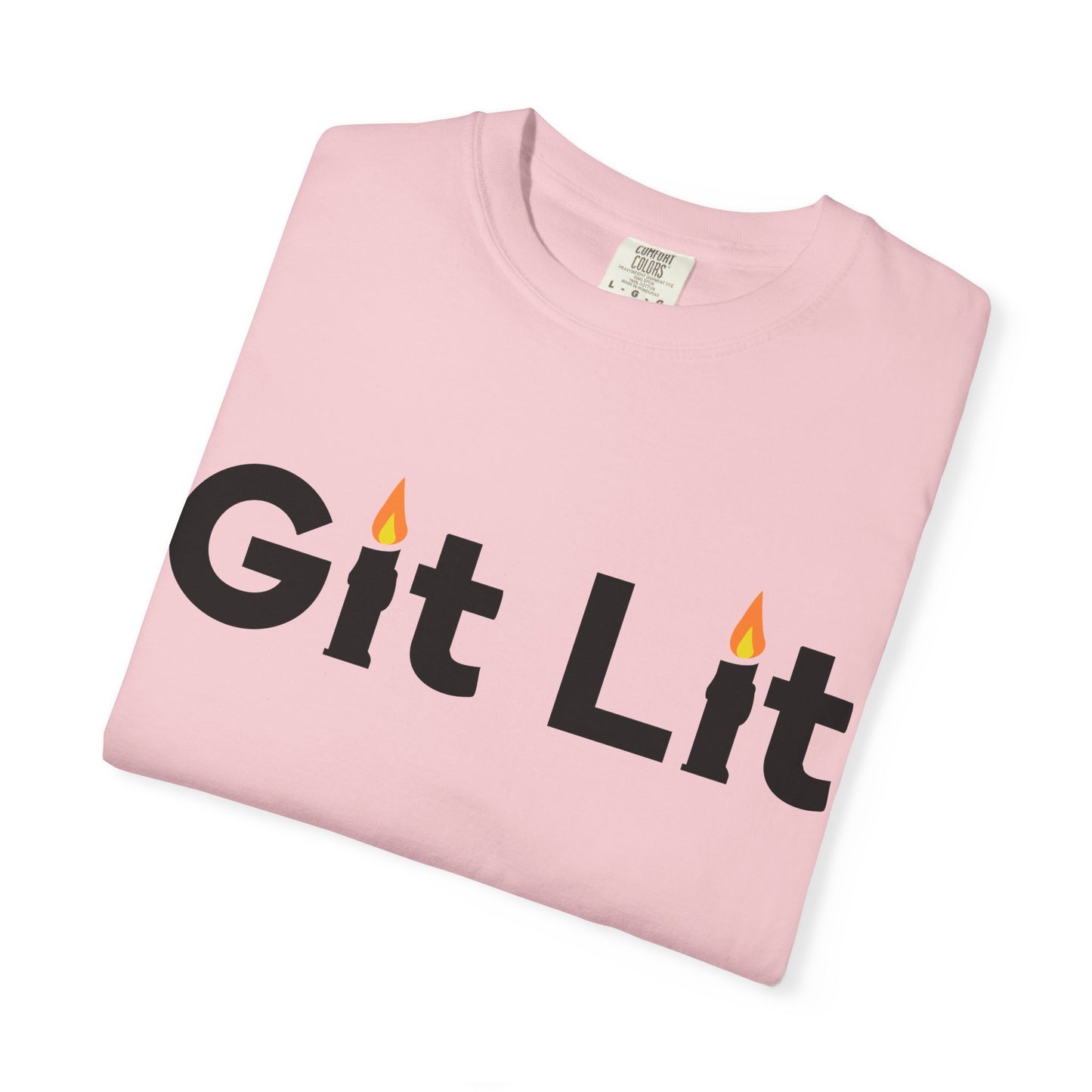 Git Lit T-Shirt — Funny Candle Graphic Tee