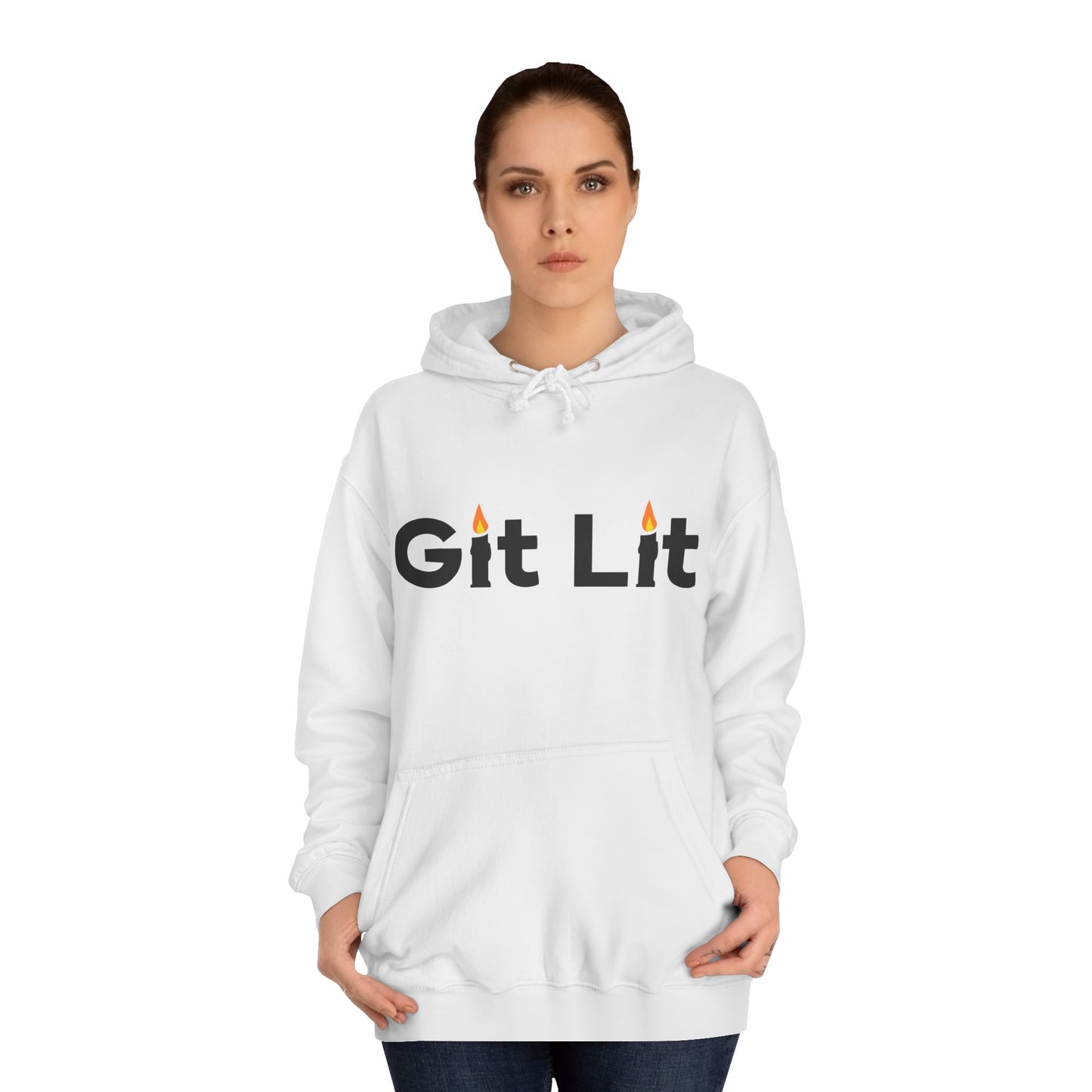Git Lit Hoodie — Hoodie with Candle Lettering