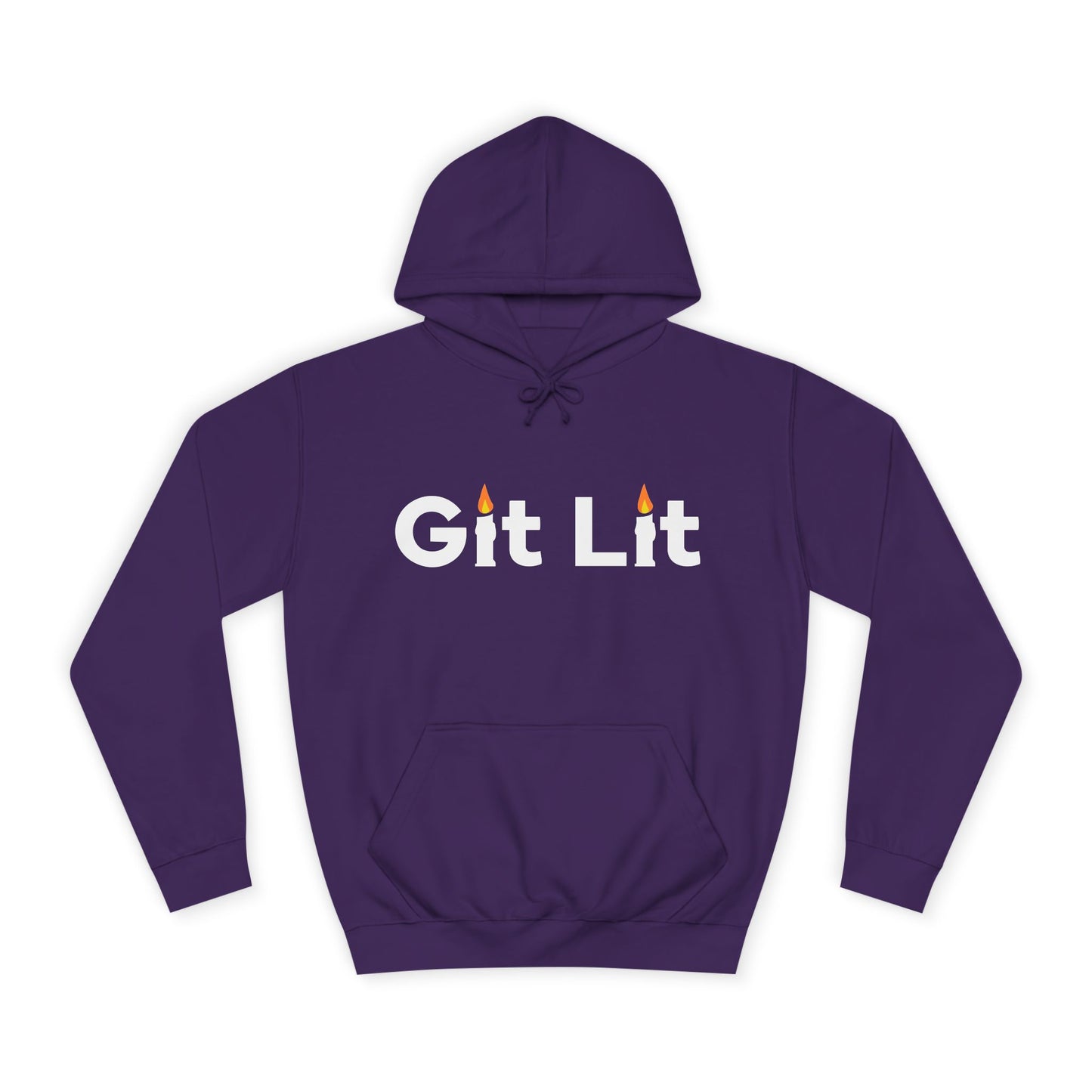 Git Lit Hoodie — Hoodie with Candle Lettering