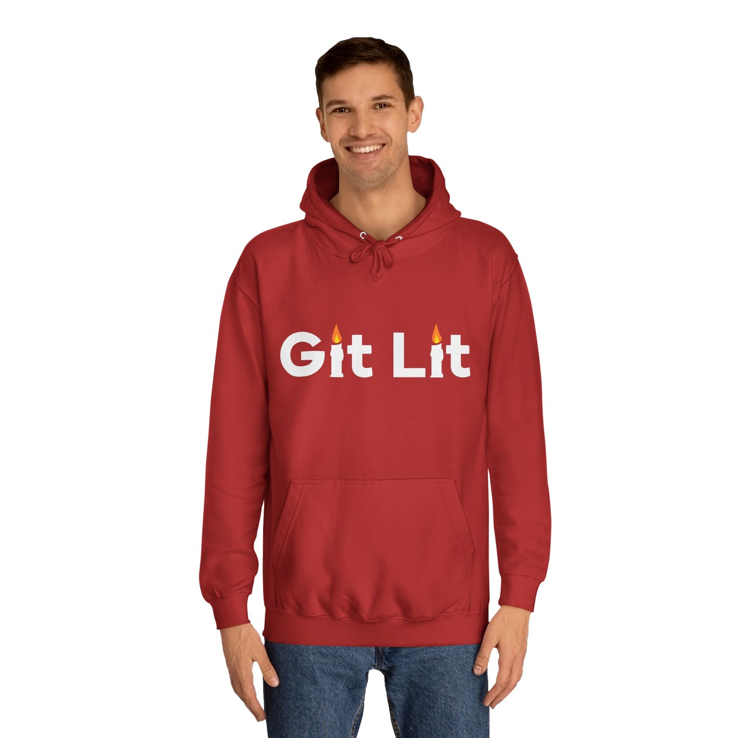 Git Lit Hoodie — Hoodie with Candle Lettering