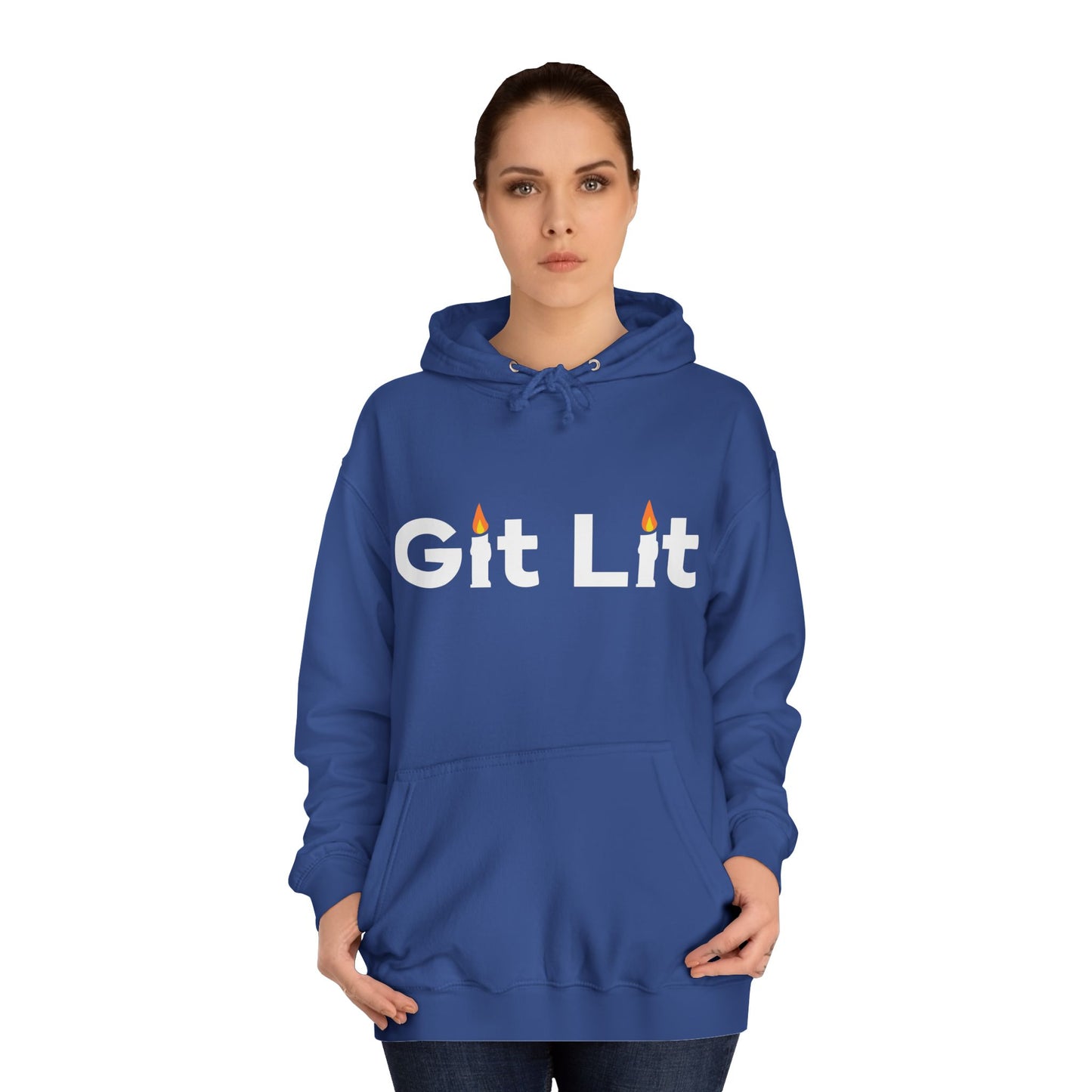 Git Lit Hoodie — Hoodie with Candle Lettering