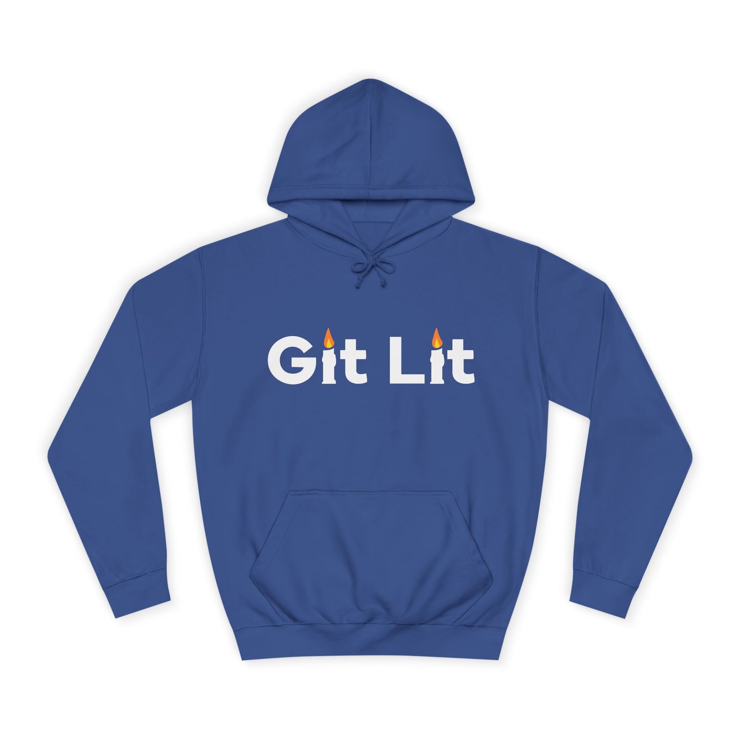 Git Lit Hoodie — Hoodie with Candle Lettering