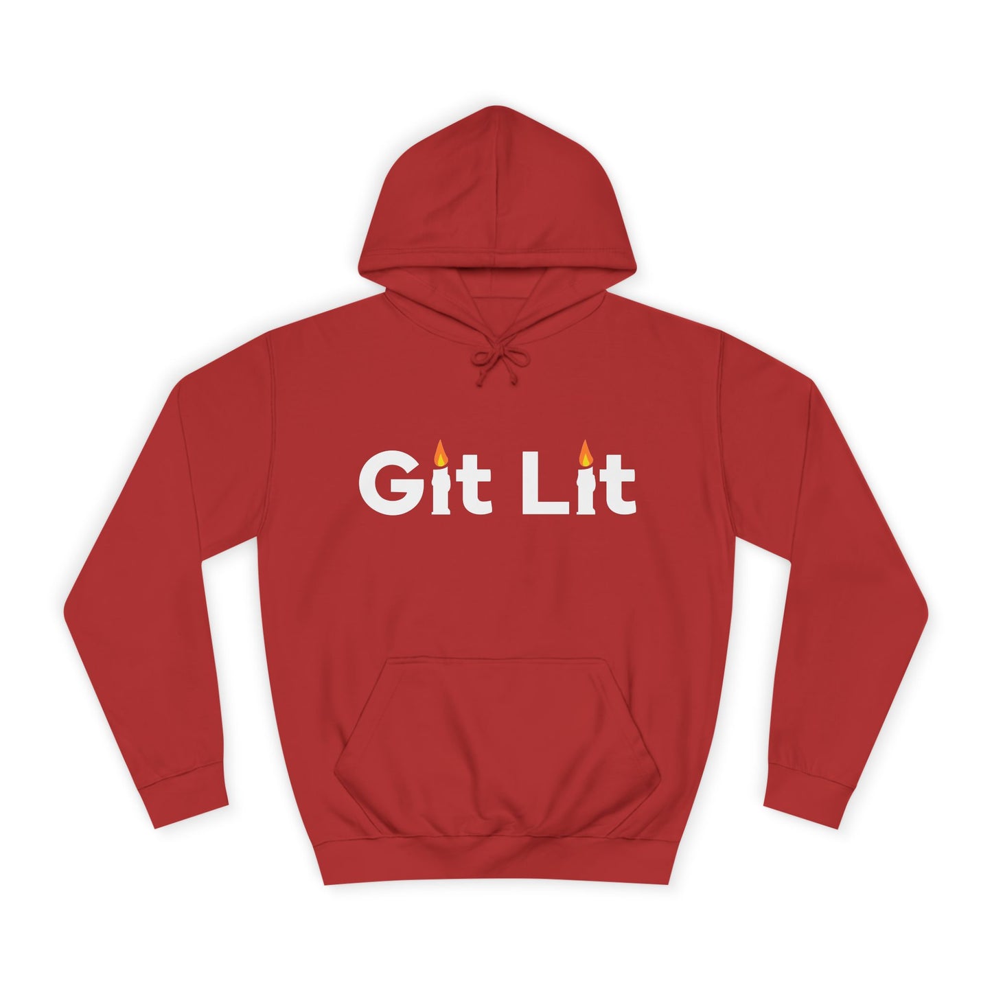 Git Lit Hoodie — Hoodie with Candle Lettering